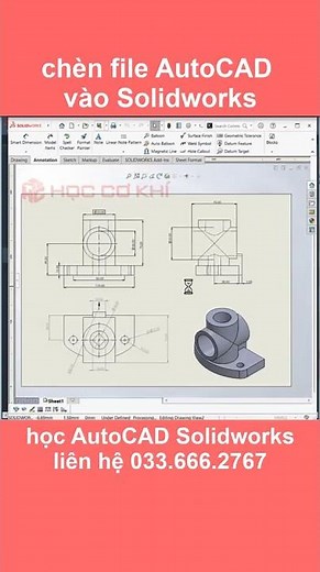 [hoccokhi] How to export SolidWorks drawings to AutoCAD #shorts