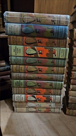 Check out this insane collection of Jules Verne books!!
