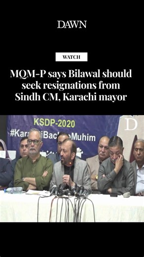 Muttahida Qaumi Movement-Pakistan (MQM-P) leader Farooq Sattar on Tuesday urged PPP Chairman Bilawal Bhutto-Zardari to seek resignations from the Sindh chief minister and the Karachi mayor. A war of words has been ongoing between MQM-P and PPP leaders in the wake of the Gul Plaza inferno, with lawmakers associated with the former party demanding that Karachi be handed over to the Centre. Addressing a press conference in Karachi, Sattar termed Sindh Chief Minister Murad Ali Shah, Senior Informati