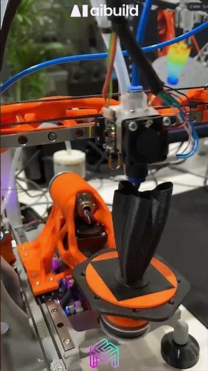 5-Axis Non-Planar Vase 3D Print with @AibuildV2.0 and @generativemachine #3dprinting