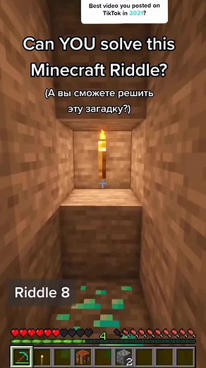 Challenging TikTok Puzzle Solution | Minecraft Challenge