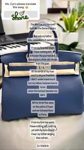 The song took on an even greater beauty as its lyrics became clear. Pause to read…. Enjoy! | Shop a Bag!