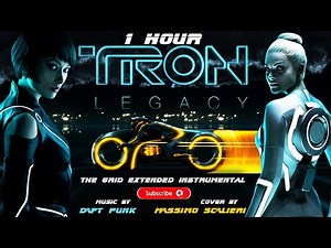 1 Hour of Tron Legacy - Daft Punk - The Grid Extended Instrumental Remix (Cover By Massimo Scalieri)