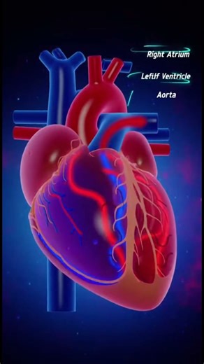 The Human Heart! healthfacts #scienceexplained #humanbody #didyouknow