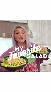 KANDEE JOHNSON🍭 on Instagram: "My FAVORITE, yummiest, only salad I crave! It’s Gluten-Free, Vegan (*chicken option is shown too)…and even my kids ask for this salad! It’s healthy, fast and this SALAD DRESSING IS SO GOOD! What you need: 1 HEAD ICEBERG LETTUCE (I use 2, but I’m feeding 6 people usually) BUTTER LETTUCE (*you can use iceberg here too) 2-5 CELERY stalks chopped 1 CUCUMBER 1 SHREDDED CARROT GLUTEN-FREE RAMEN NOODLES I use the ones from @lotusfoods VEGAN OPTION: TOP WITH AVOCADO NON-V