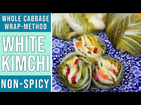 NON-SPICY WHITE KIMCHI RECIPE (Korean whole cabbage version) Beginner Tutorial Step-by-Step