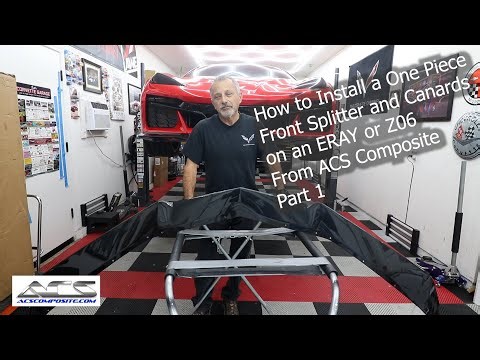 How to Install a Front Splitter and Carards on a C8 Corvette ERAY or Z06 Part 1