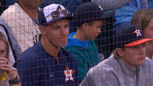Astros' first-round pick Xavier Neyens attends game