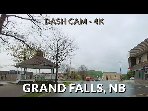 Grand Falls, New Brunswick: Scenic 4K Drive through Eastern Canada's Natural Beauty 🚗🍁