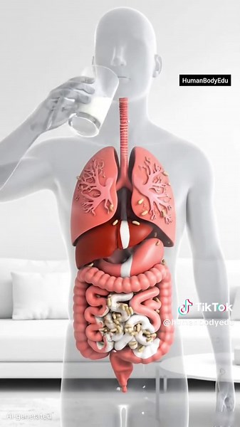 The Amazing Journey of Milk Inside your body | 3d Animated Content #creatorsearchinsights #humanbodyedu #milk #sciencefacts #fyp