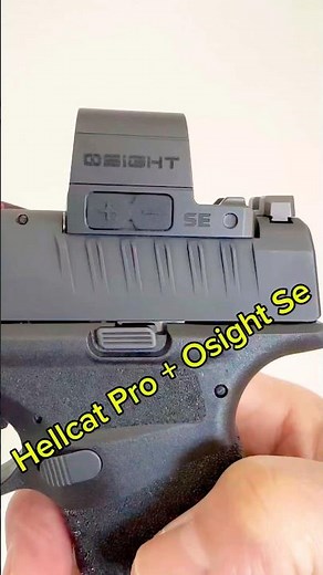 Springfield Armory Hellcat Pro plus Osight SE red dot optic #reddot