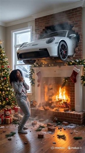 Chimney luxury car #merrychristmas
