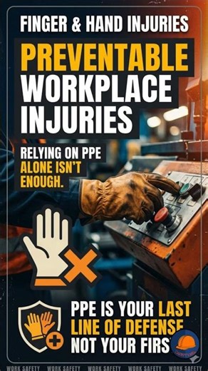 Hand injuries happen fast — and prevention is simple when you know the risks #HandSafety #Workplace