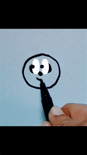 how to draw cute face panda #panda #satisfying #art #shorts