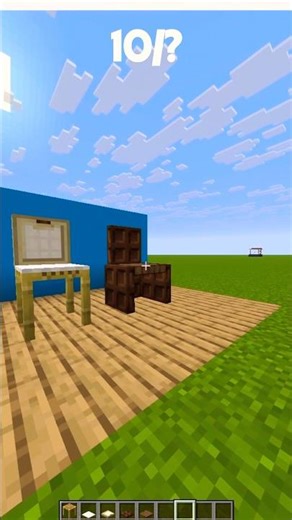 How to Make a Chair in Minecraft 🪑#shorts