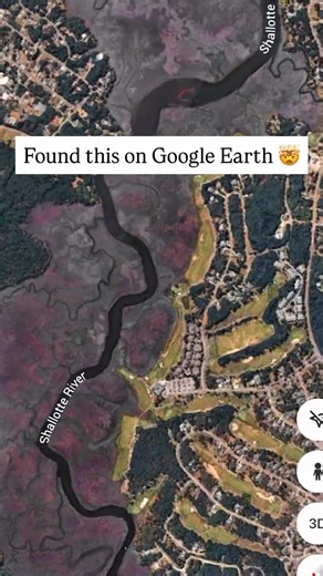 Never know what you mind find on Google Earth 😉 ⛳️ Arnie's Revenge at Rivers Edge Golf Club | Play Golf Myrtle Beach