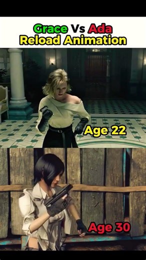 Grace vs Ada Reload Animation Comparison 😳 RE9