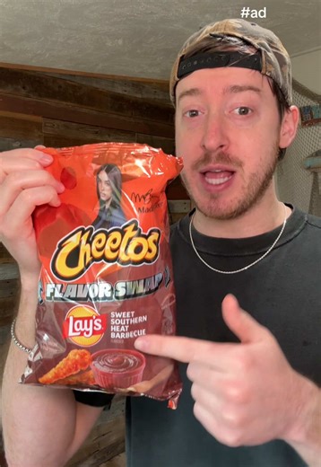 #ad Taste testing the new, limited edition Flavor Swap Cheetos! These are crazy y’all! @Chester Cheetah @Frito-Lay Shop #flavorswap #cheetos #lays #newchips