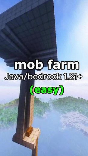 Building a Java/Bedrock 1.21 Mob Farm in Minecraft