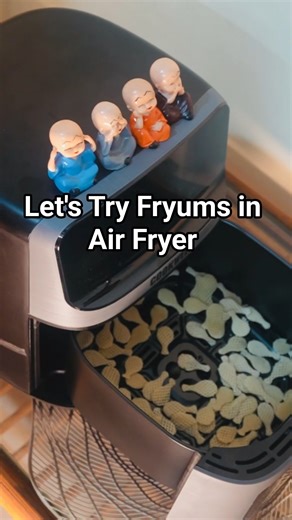 Viral Air Fryer Fryums! less oil😮#viral #shorts #trending #youtubeshorts #yt #fryums #airfryer
