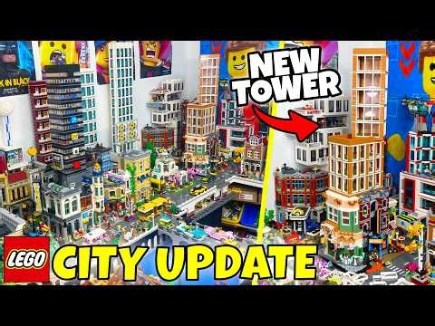 Building a new LEGO TOWER for my LEGO CITY | LEGO City Update #24