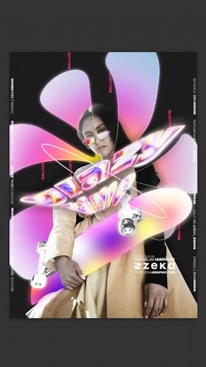 ZEKA | Poster & Graphic Design | Glazy Time process video #graphicdesign #photoshop #photoshoptutorial #designinspiration #shorts #art #digitalart #3dtypography | Instagram