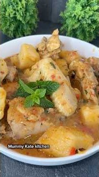 1 minute Easy Yam Pepper soup #mummykatekitchen