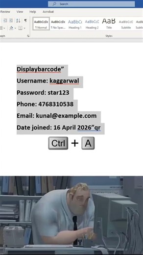 Generate qr codes instantly in Word 😱 #msword #office #document
