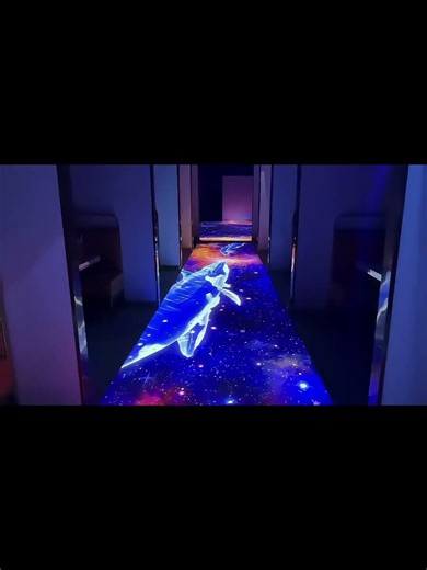 Interactive Floor Projector That Reacts to Your Steps#shorts #mindblowing