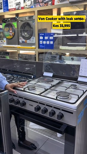 The wait is over, you can now get that coveted cooker with the best feature including the gas leak sensor. Key Features ✅ 3 gas burners 1 rapid plate ✅ Electric oven and grill ✅ Convection fan ✅ Gas leak sensor ✅ Removable glas door ✅ Jet Valve burner On sale @ Ksh 35,995 Get yours before they are over! To order call /WhatsApp 0794454850 #homeappliances #questapplianceke #kitchenupgrade #cooker #von | Quest Appliances Kenya