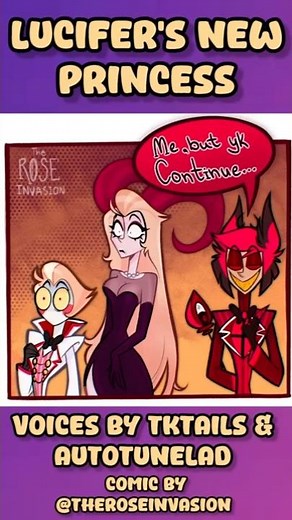 Lucifer's New Princess | #hazbinhotel #hazbinhotelseason2 #comicdub #lucifermorningstar #alastor