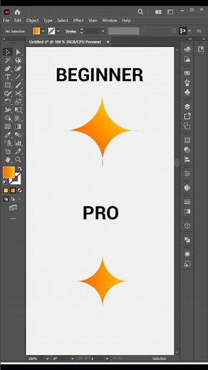 How to Create Gemini Icon in Illustrator | Easy Logo Design Tutorial #shorts