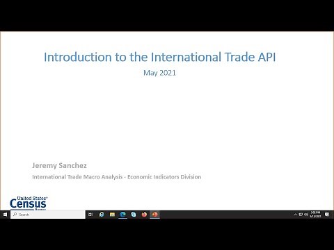 Introduction to the International Trade API