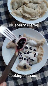 The best of Summer Polish food, No 2 https://cookinpolish.com/blueberry-pierogi/ | Cook In Polish - Polish Food Recipes