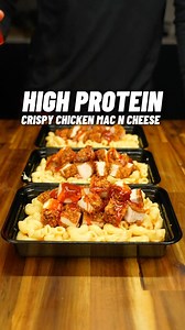 Panacea Palm | Dij 🙋🏽‍♂️ on Instagram: "High Protein Crispy Chicken Mac n Cheese!🧀🔥 56g Protein! Easy High Protein Meal Prep 😋 Comment “Cookbook” and I’ll DM you a link to my High Protein Cookbook with 180+ recipes just like this one! 📕👨🏽‍🍳 Serves 4: 🍽️🍽️🍽️🍽️ Calories & Macros 📊 Per Meal: 575 calories 56g P | 67g C | 8g F Ingredients 👇🏽 Crispy Chicken Bites - 600g chicken breast (4x150g breasts) - tsp garlic powder - tsp onion powder - 2 tsp paprika - 1/2 tsp cayenne - 2 tsp salt