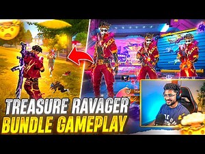 Treasure Ravager Bundle Squad తో Grandmaster Lobby Gameplay 🔥🤍 - FreeFire Telugu - MBG ARMY