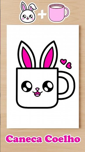 Como Desenhar uma Caneca Super Fofa