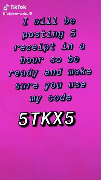 Heyy sorry I haven’t been posting I was busy doing school .use my code on fetch rewards for 2,000 points and I will be posting receipt be ready #fypシ