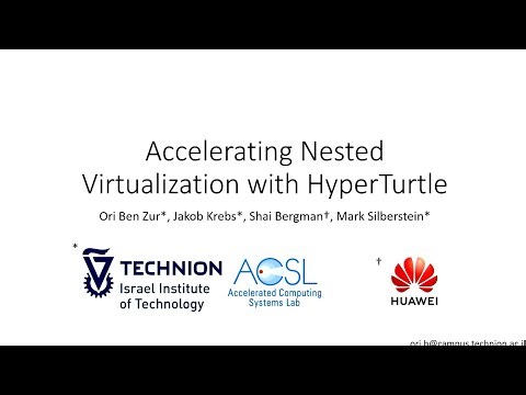 USENIX ATC '25 - Accelerating Nested Virtualization with HyperTurtle