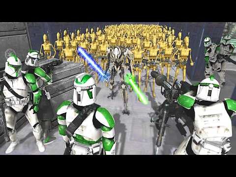 Clone Ship Boarded by GENERAL GRIEVOUS! - Men of War: Star Wars Mod