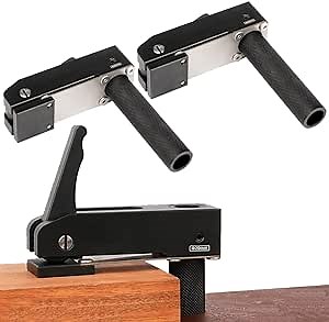 2PCS 20mm Hold Down Clamp 4/5" Tool Bench Dog Clamps for Woodworking, Quick Clamps Aluminum Alloy and Stainless Steel, 3 Model Woodworking Clamps