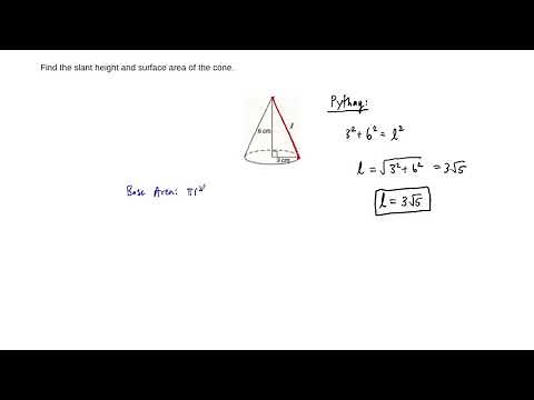 Example: Slant Height of a Cone