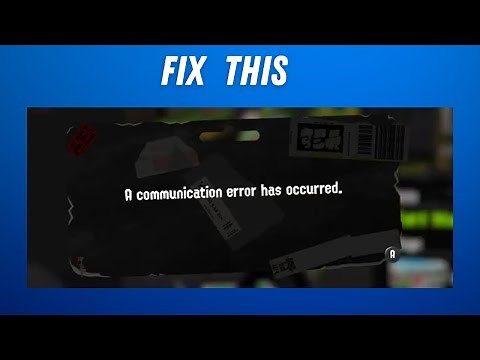 How to Fix "a communication error has occurred" on Splatoon 3