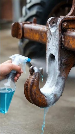 Extreme Rusted Tractor Hitch Restoration 😱 | Satisfying Metal Cleaning
