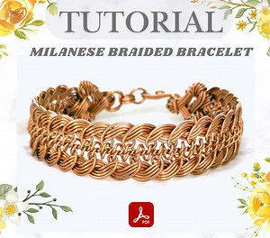 Wire Wrap Bracelet Tutorial: Milanese Braid, DIY Jewelry Course (PDF Download) - Etsy
