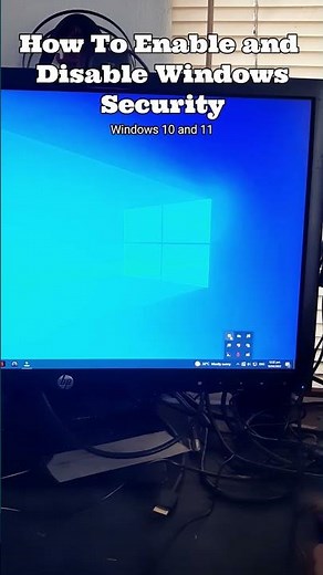 How to Disable and Enable Windows Security #Shorts #windows #how