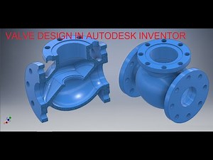 Valve Design in Autodesk Inventor || Pipe Fitting in Autodesk Inventor 3d || Inventor Tutorials