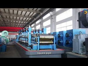 Steel Pipe Production Line | High Frequency Welding Tube Mill | Ms Pipe Making Machine #pipemachine