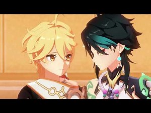 【Genshin Impact MMD】I want to see you smile not sad or suffer | Xiao x Aether