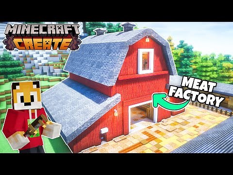 I built an AUTOMATIC MEAT FARM in Minecraft Create Mod